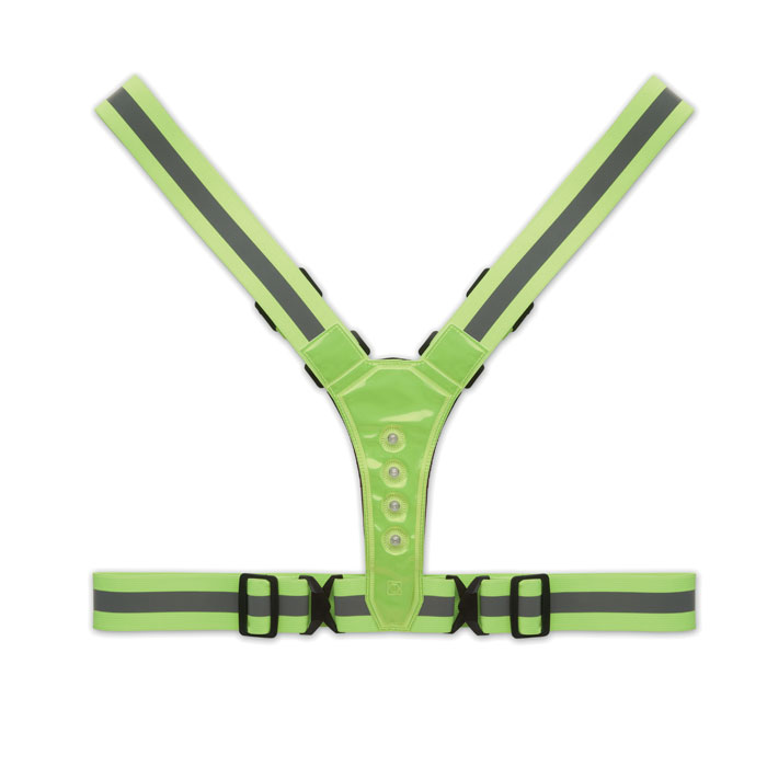 Reflective body belt with LED with your logo