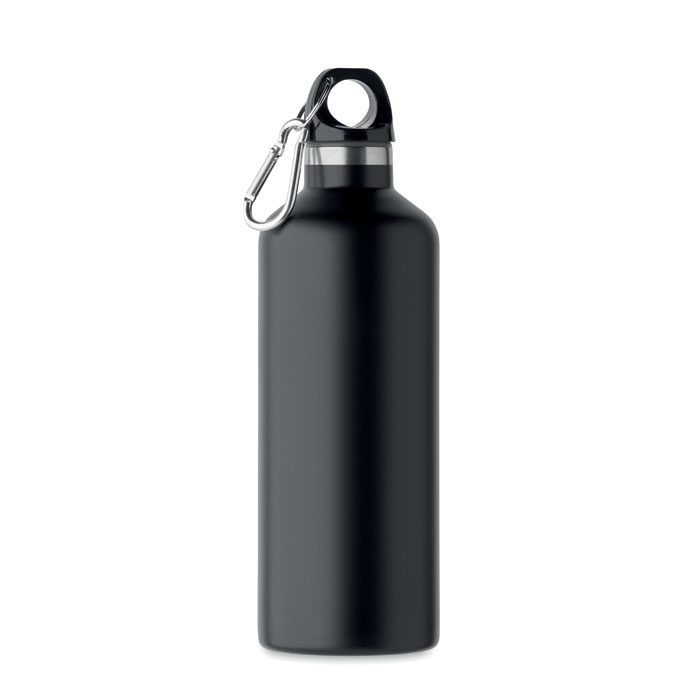 Double wall bottle 500 ml carabiner lid with your logo