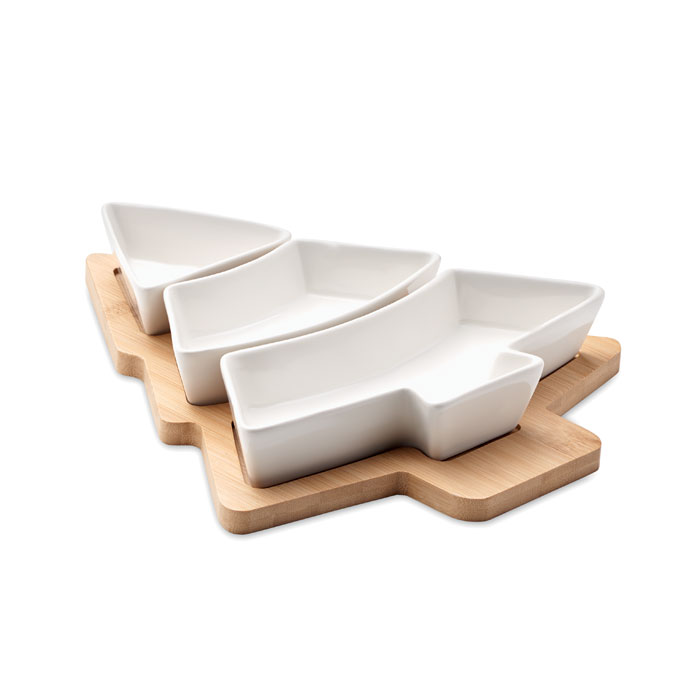 Christmas tree serving tray with your logo