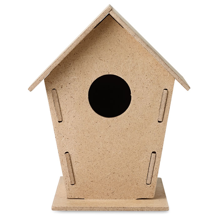 Wooden bird house with your logo