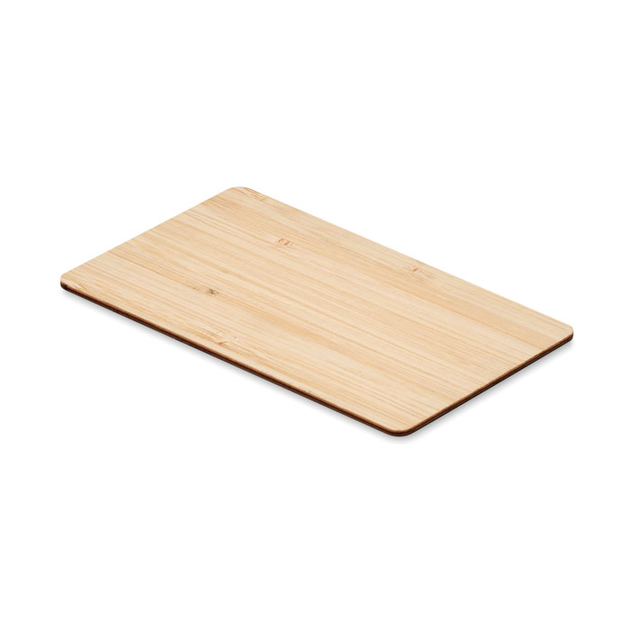 RFID anti-skimming card in bamboo with your logo