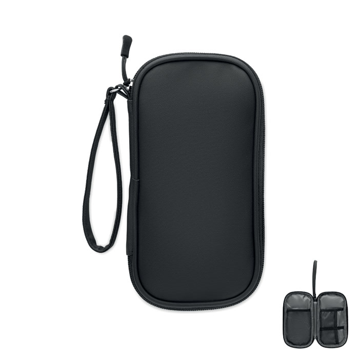 Tech organiser pouch 600D RPET with your logo