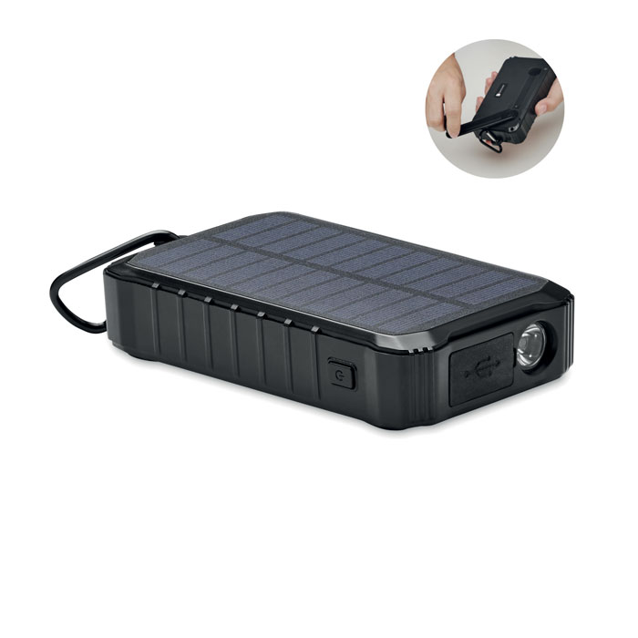 Solar and dynamo power bank 8000mAh with your logo