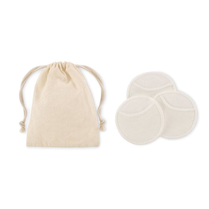 Reusable face cleaning pad set with your logo