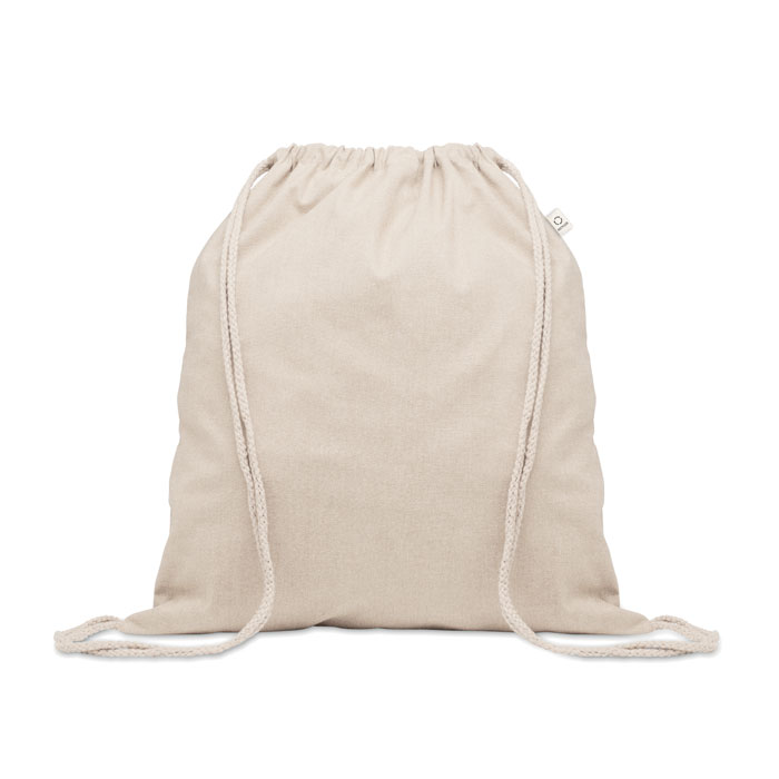 Recycled cotton drawstring bag with your logo