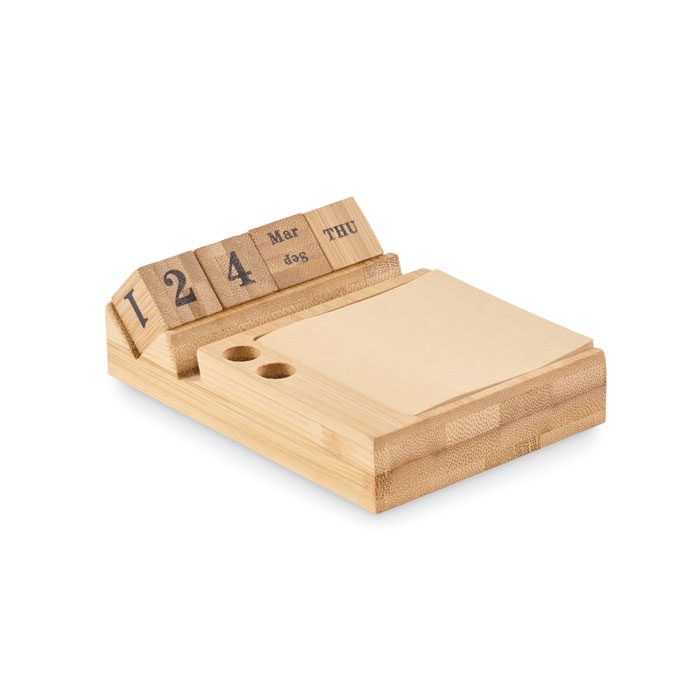 Bamboo desktop calendar with your logo