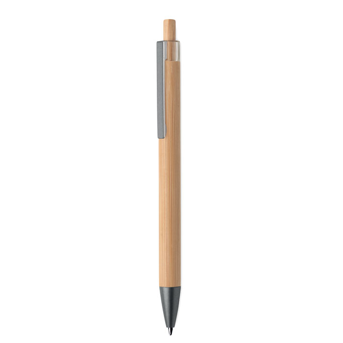 Push button bamboo pen with your logo