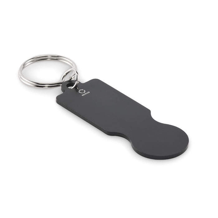 Key ring with trolley token with your logo