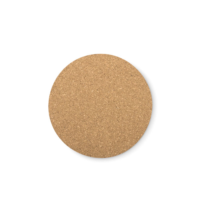 Round cork coaster with your logo