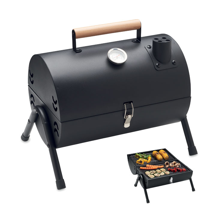 Portable barbecue with chimney with your logo
