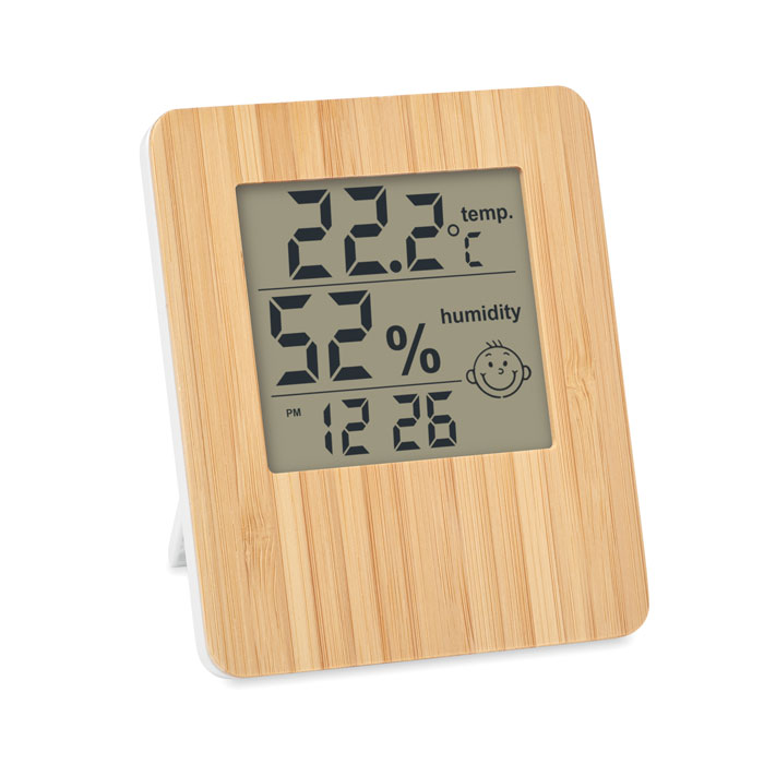 Bamboo weather station with your logo