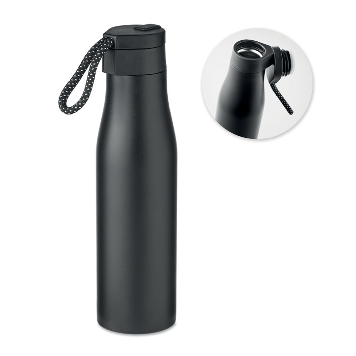 Double wall bottle 600 ml magnetic lid with your logo