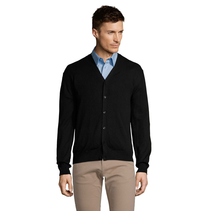 V-neck cardigan with your logo