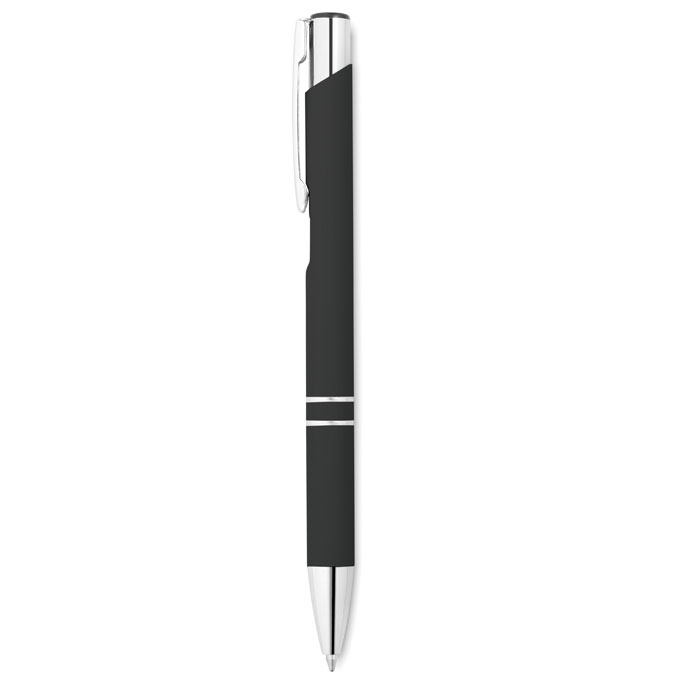 Ball pen in rubberised finish with your logo