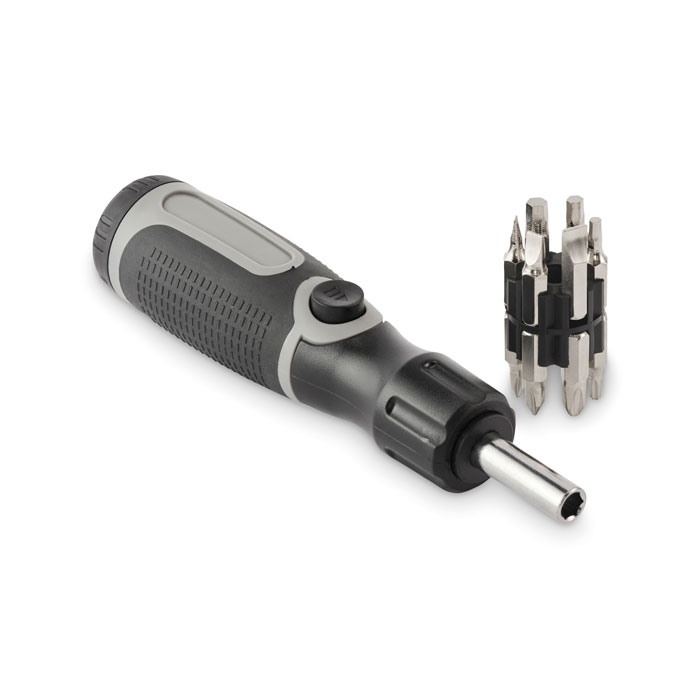 Multi bit bendable screwdriver with your logo