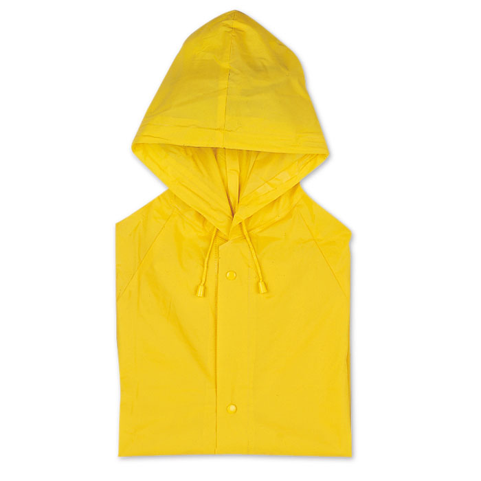 PVC raincoat with hood with your logo