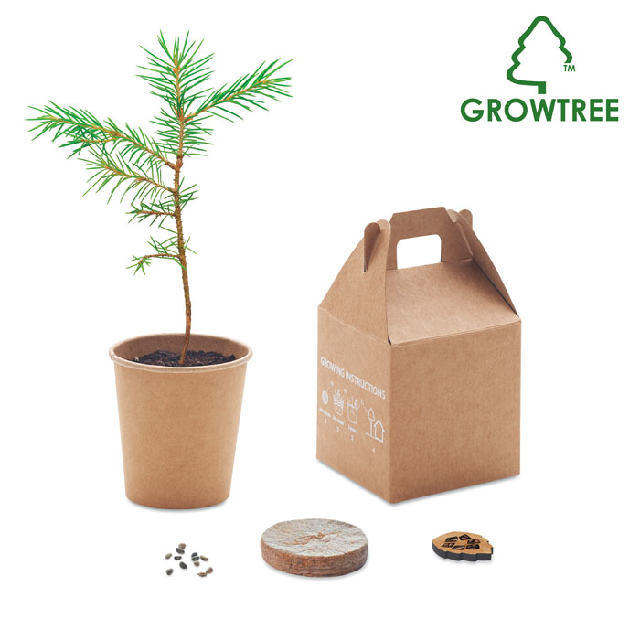 Pine tree set with your logo