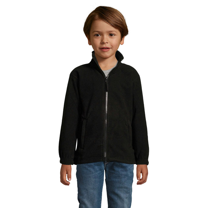 Kids' zip fleece jacket 300 with your logo