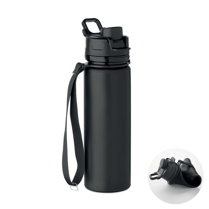 Foldable silicone sports bottle with your logo