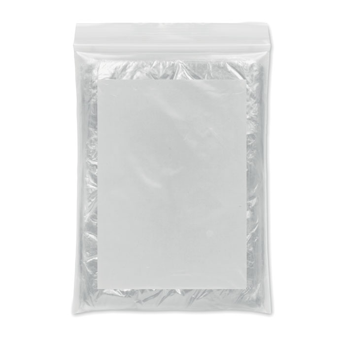 Foldable raincoat in polybag with your logo