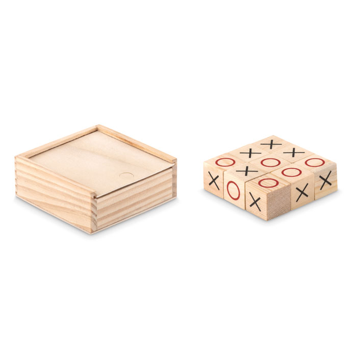 Wooden game set with your logo