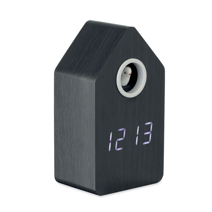 MDF cuckoo alarm clock with your logo