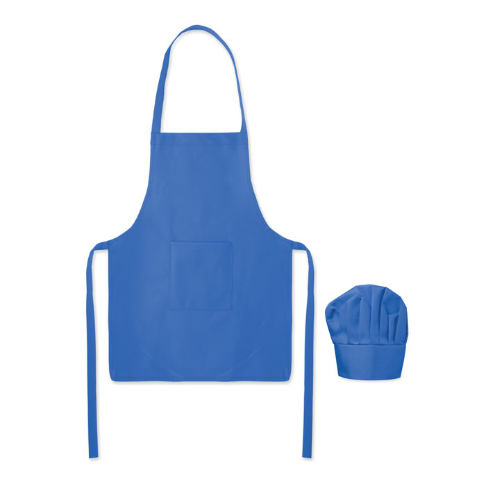 Kids' chef hat and apron set with your logo