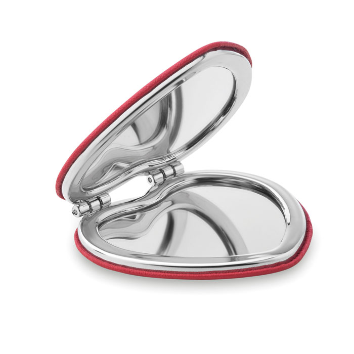 Heart PU mirror with your logo