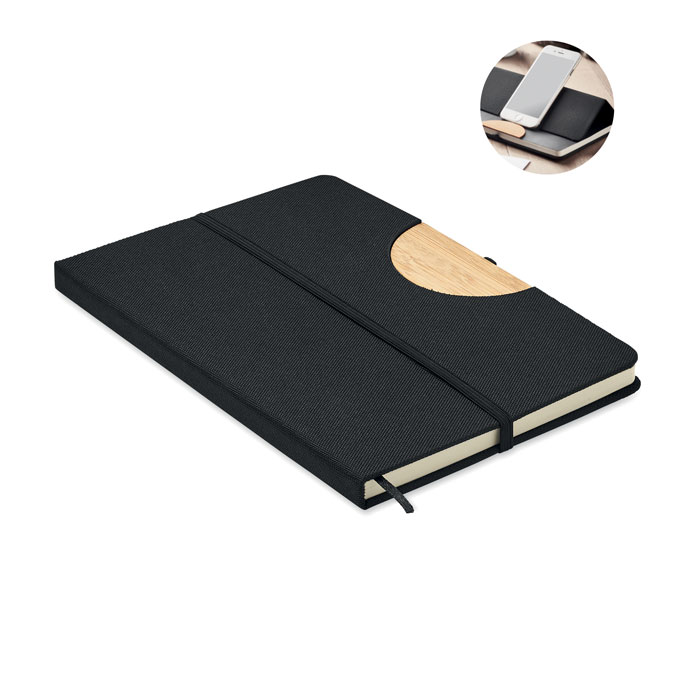 A5 RPET notebook with phone stand with your logo