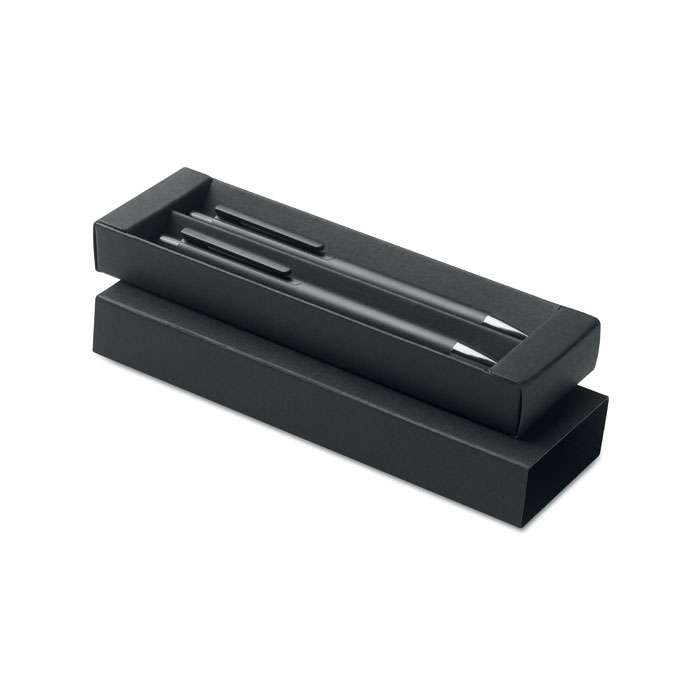 Recycled aluminium pen set with your logo