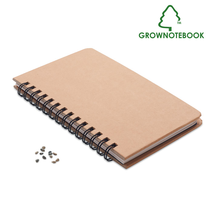 A5 pine tree GROWNOTEBOOK™ with your logo