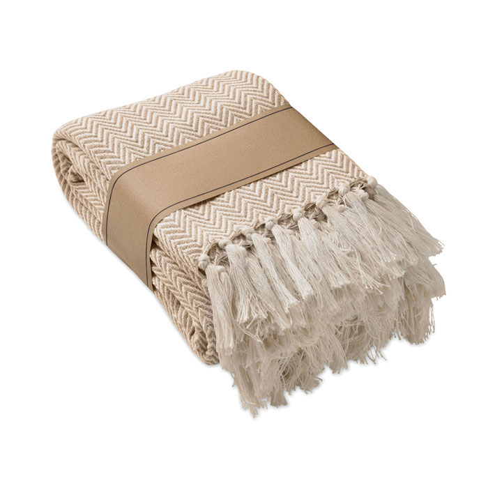 Recycled polycotton blanket with your logo